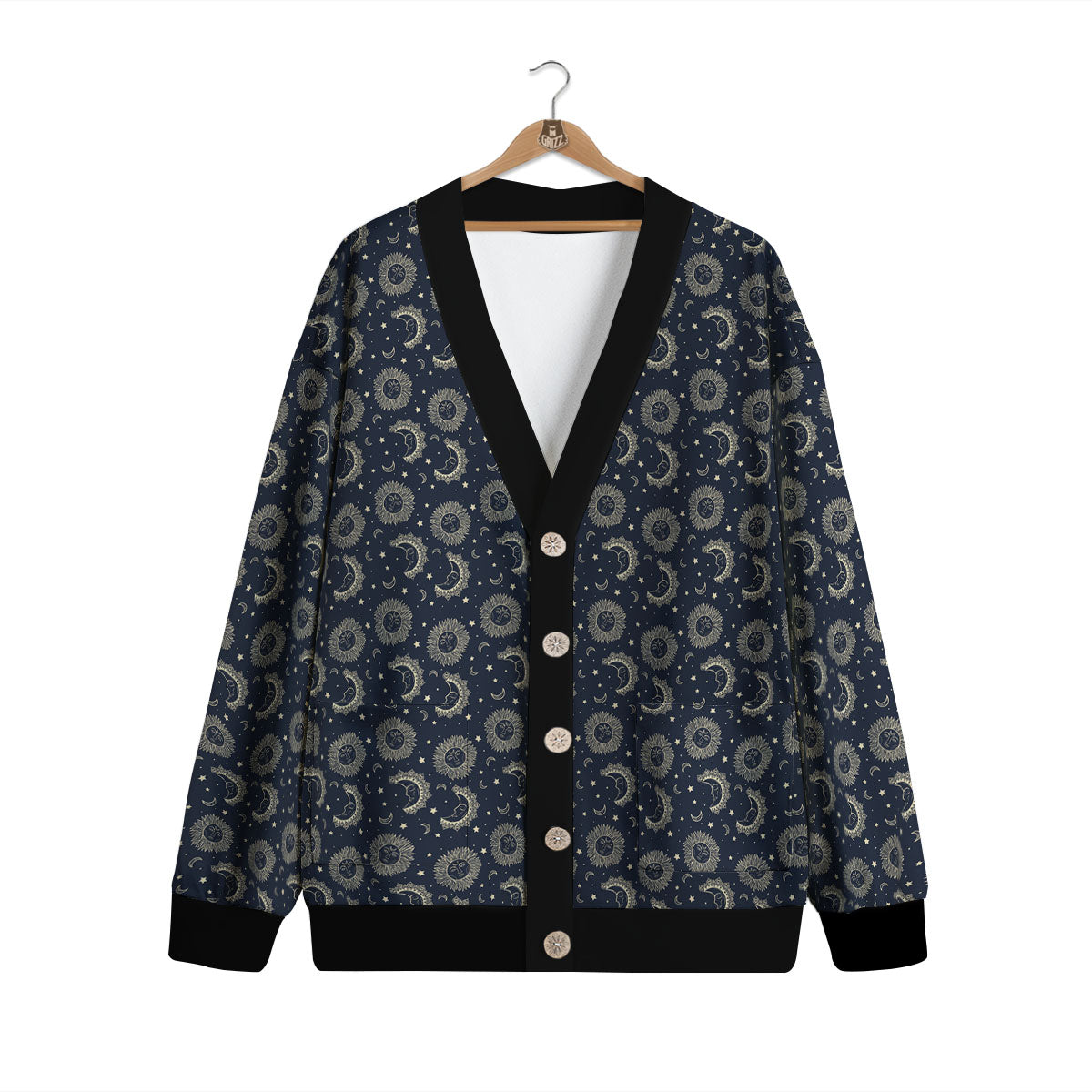 Constellation Bohemian Print Pattern Cardigan-grizzshop