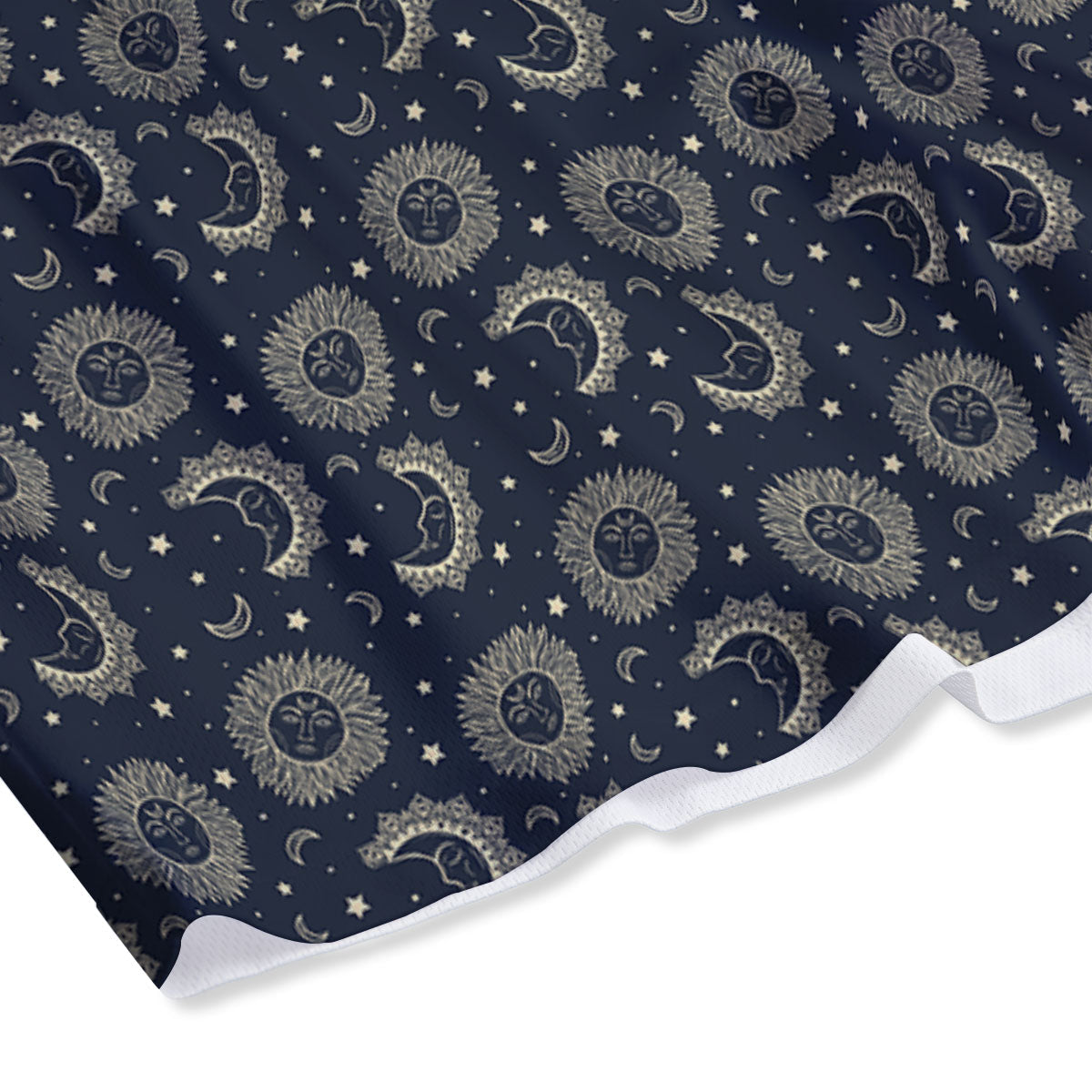 Dolphin And Waves Print Pattern Mesh Shorts
