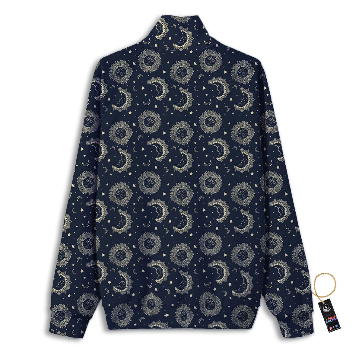 Constellation Bohemian Print Pattern Track Jacket-grizzshop
