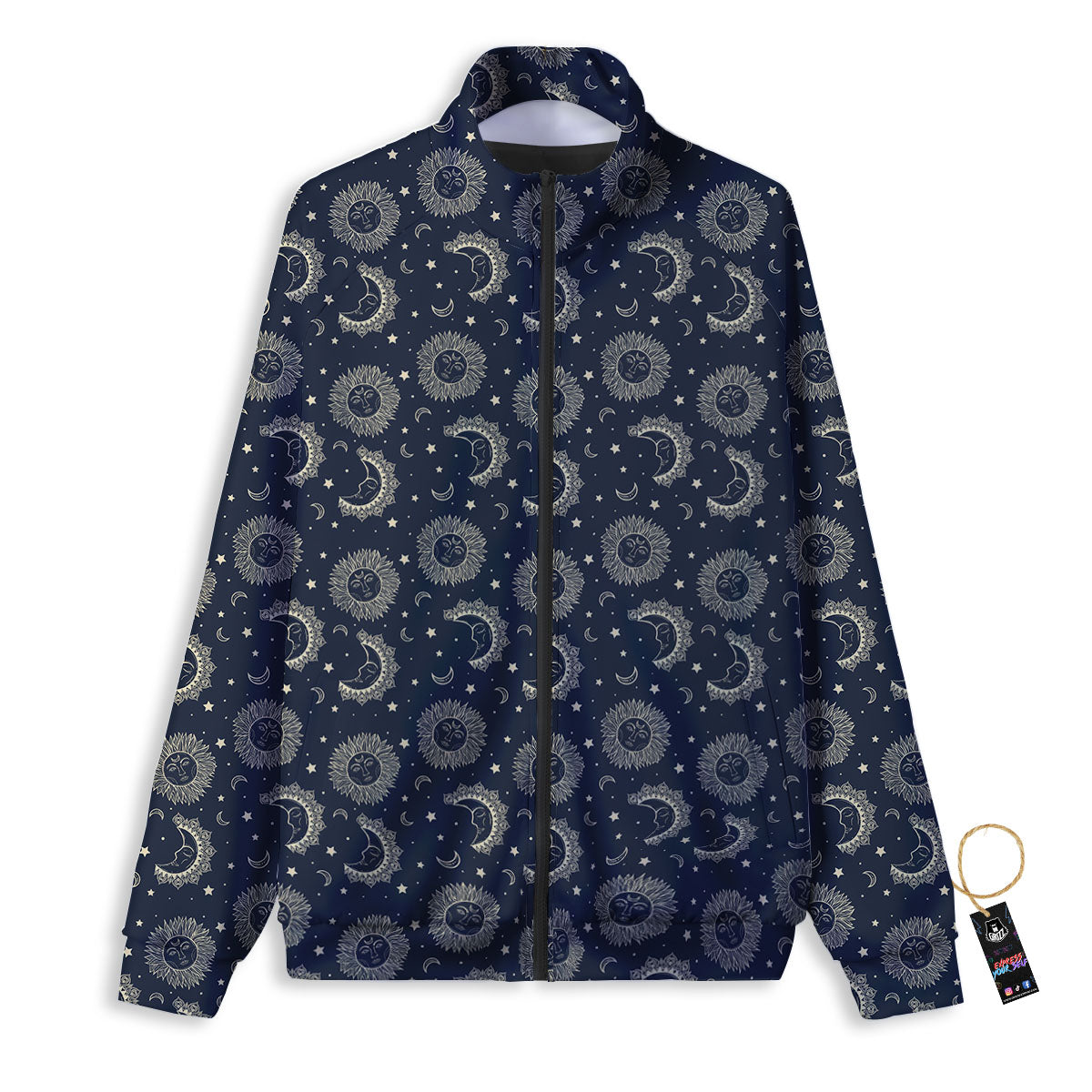 Constellation Bohemian Print Pattern Track Jacket-grizzshop