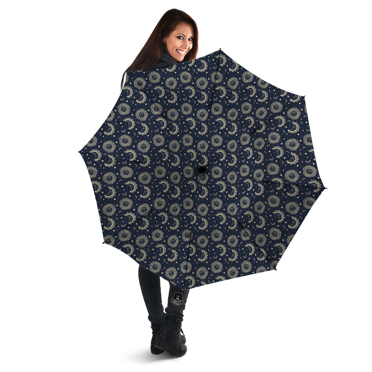 Constellation Bohemian Print Pattern Umbrella-grizzshop