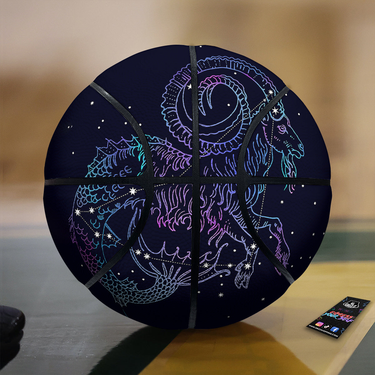 Constellation Capricorn Print Basketball-grizzshop