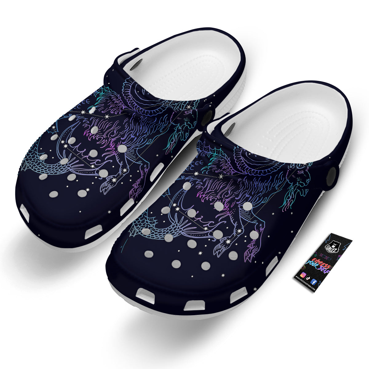 Constellation Capricorn Print Clog-grizzshop