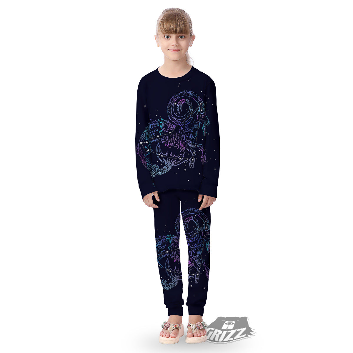 Constellation Capricorn Print Kid's Pajamas-grizzshop
