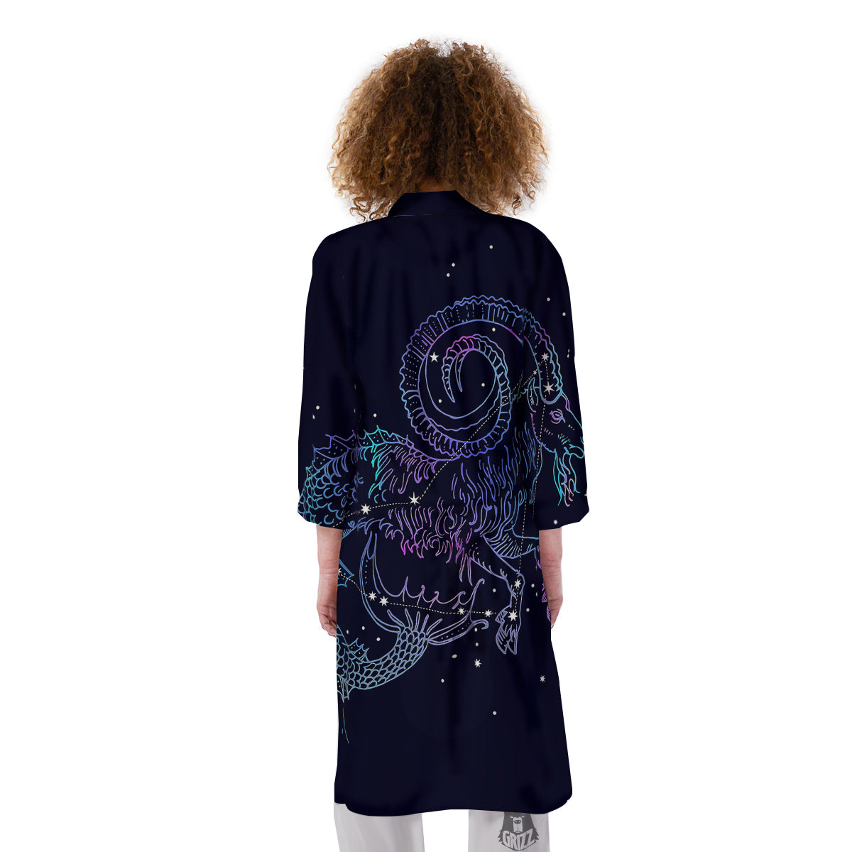 Constellation Capricorn Print Kimono-grizzshop