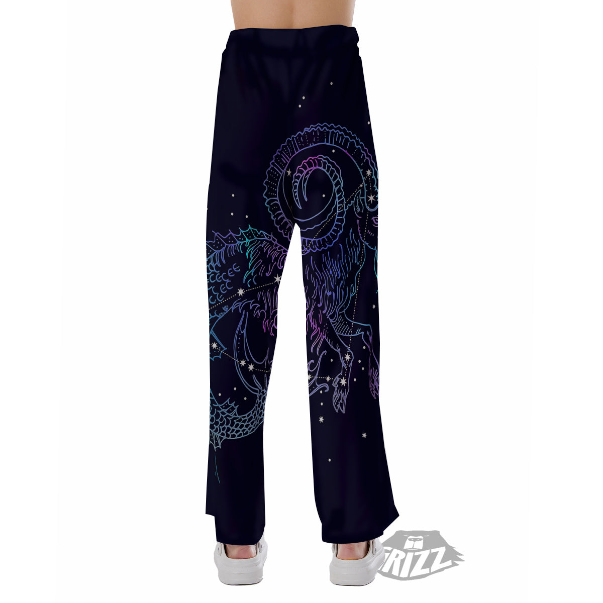 Constellation Capricorn Print Pajama Pants-grizzshop