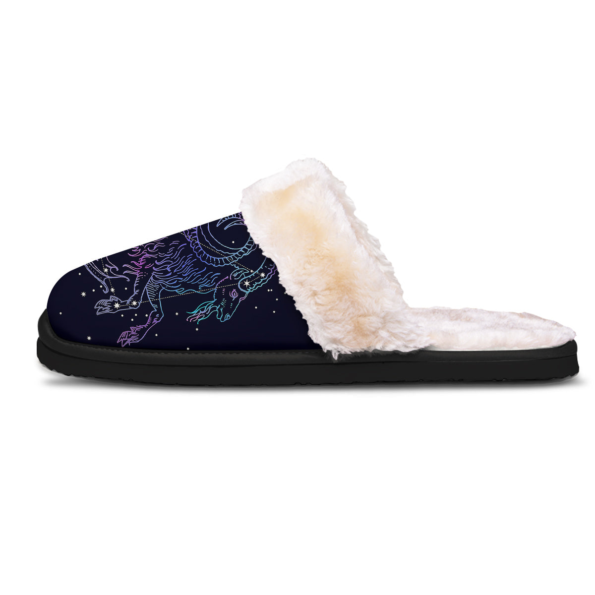 Constellation Capricorn Print Slippers-grizzshop