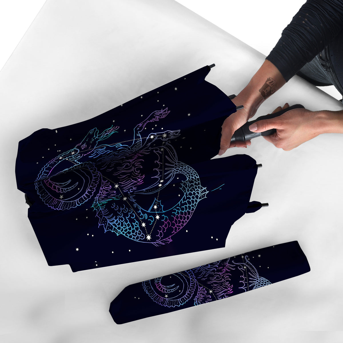Constellation Capricorn Print Umbrella-grizzshop