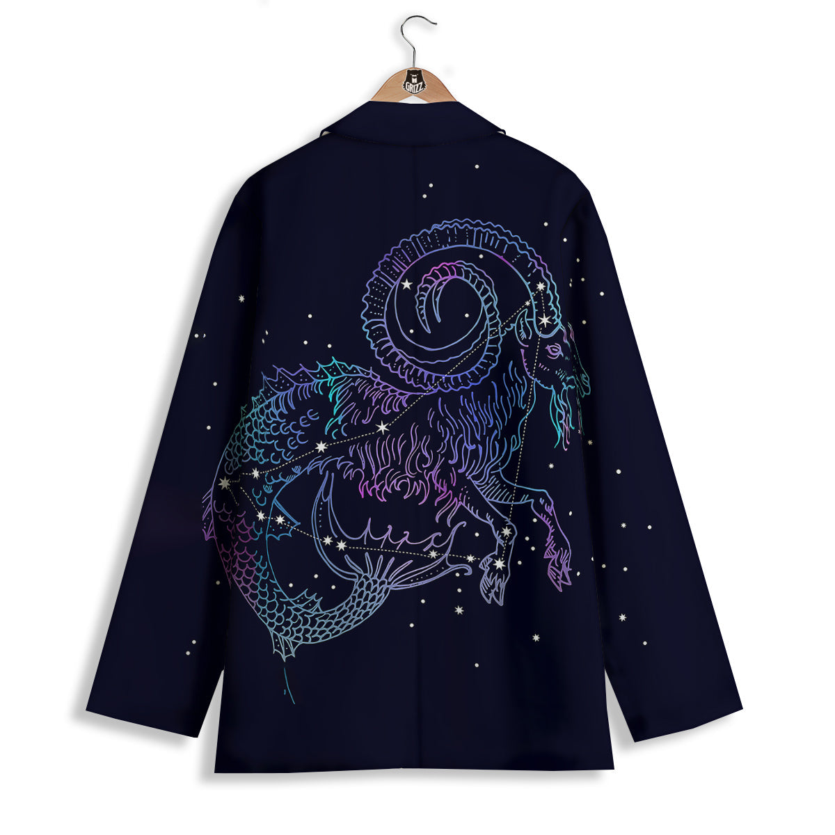 Constellation Capricorn Print Women's Blazer-grizzshop