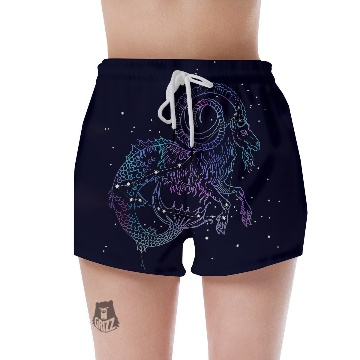 Constellation Capricorn Print Women's Shorts-grizzshop