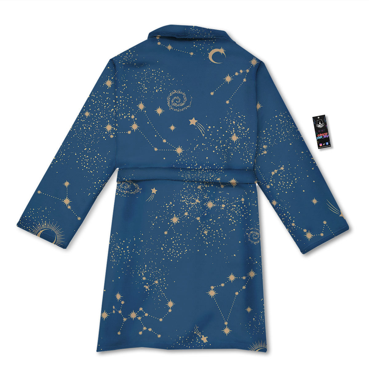 Constellation Cosmic Print Pattern Bathrobe-grizzshop