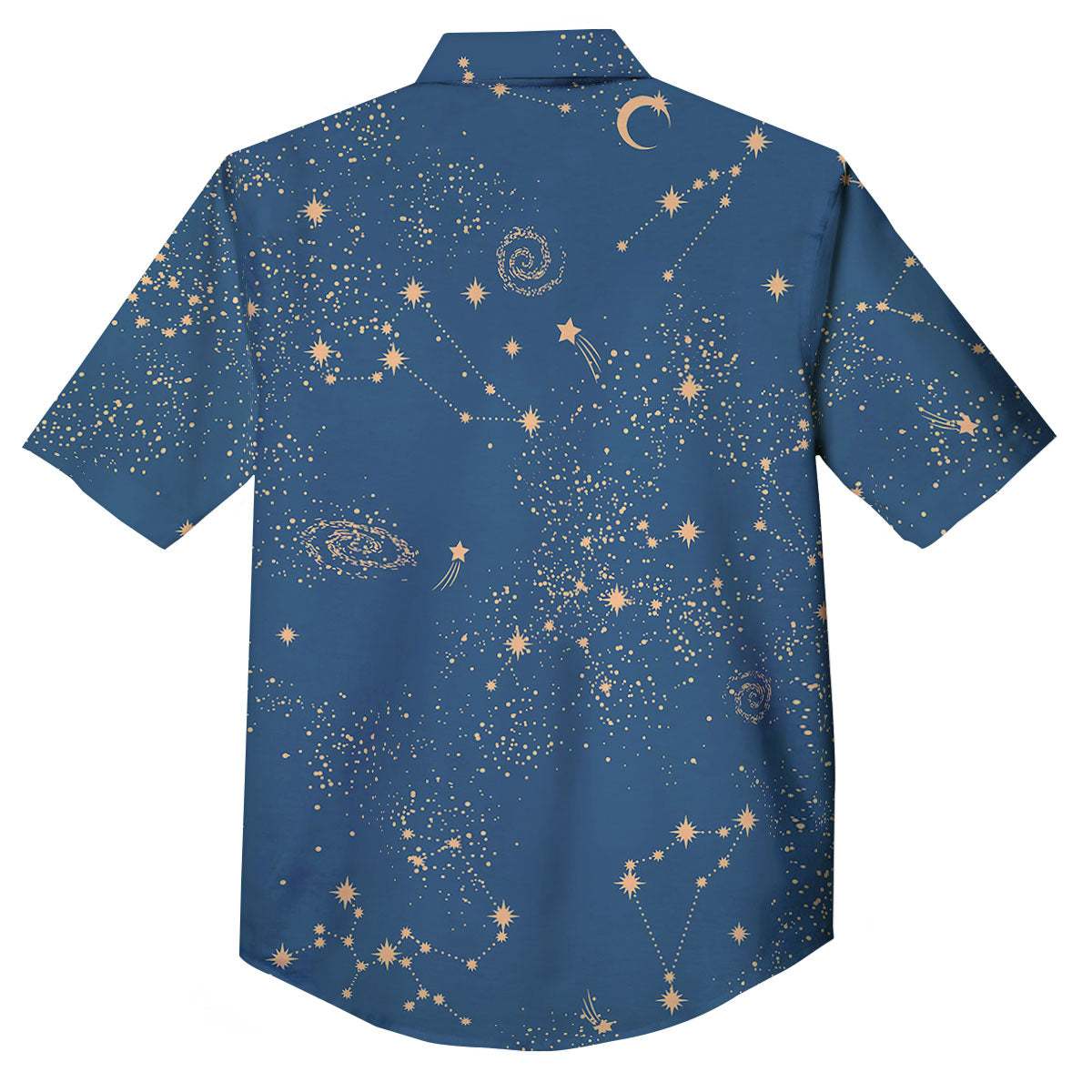 Constellation Cosmic Print Pattern Button Up Shirt-grizzshop