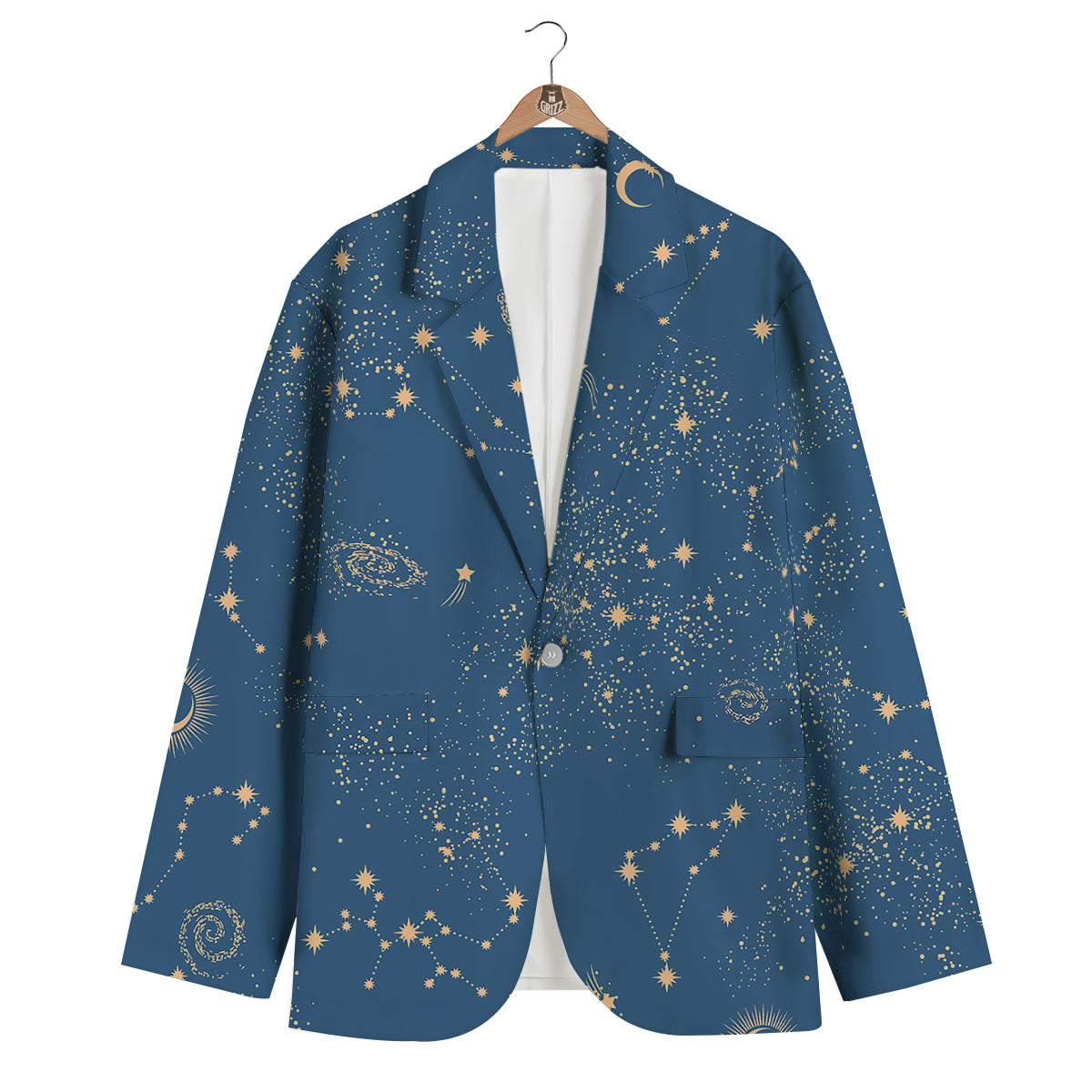 Constellation Cosmic Print Pattern Men's Blazer-grizzshop