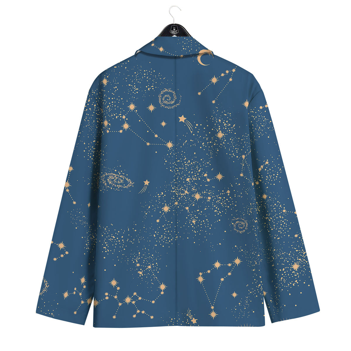 Constellation Cosmic Print Pattern Men's Sport Coat-grizzshop
