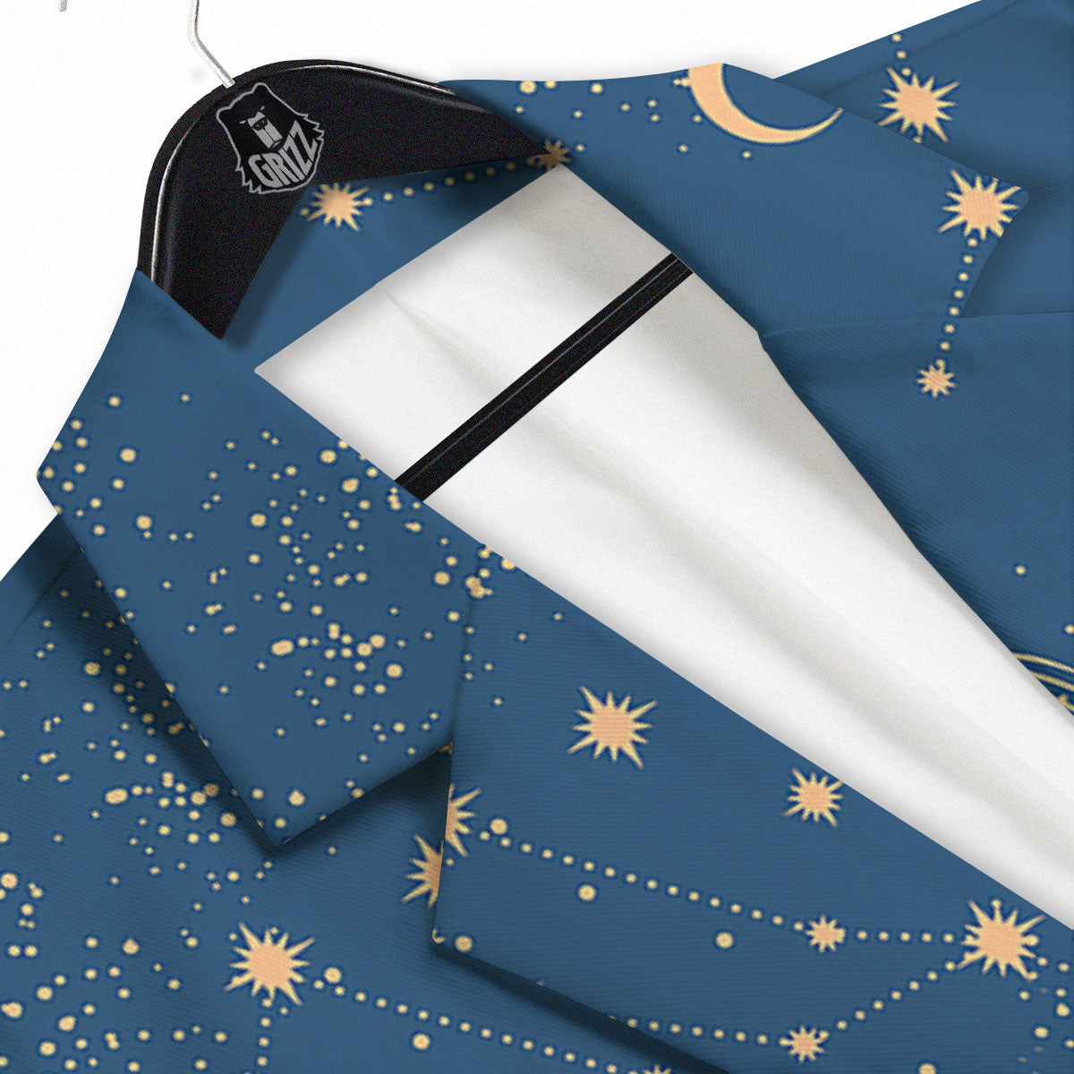 Constellation Cosmic Print Pattern Men's Sport Coat-grizzshop