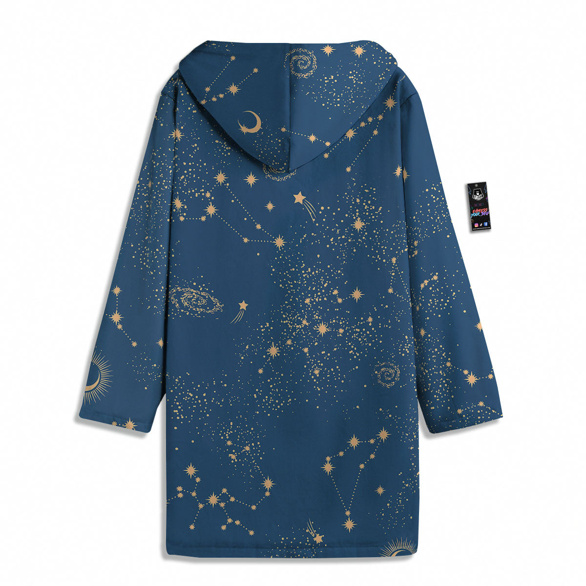Constellation Cosmic Print Pattern Men's Windbreaker Jacket-grizzshop