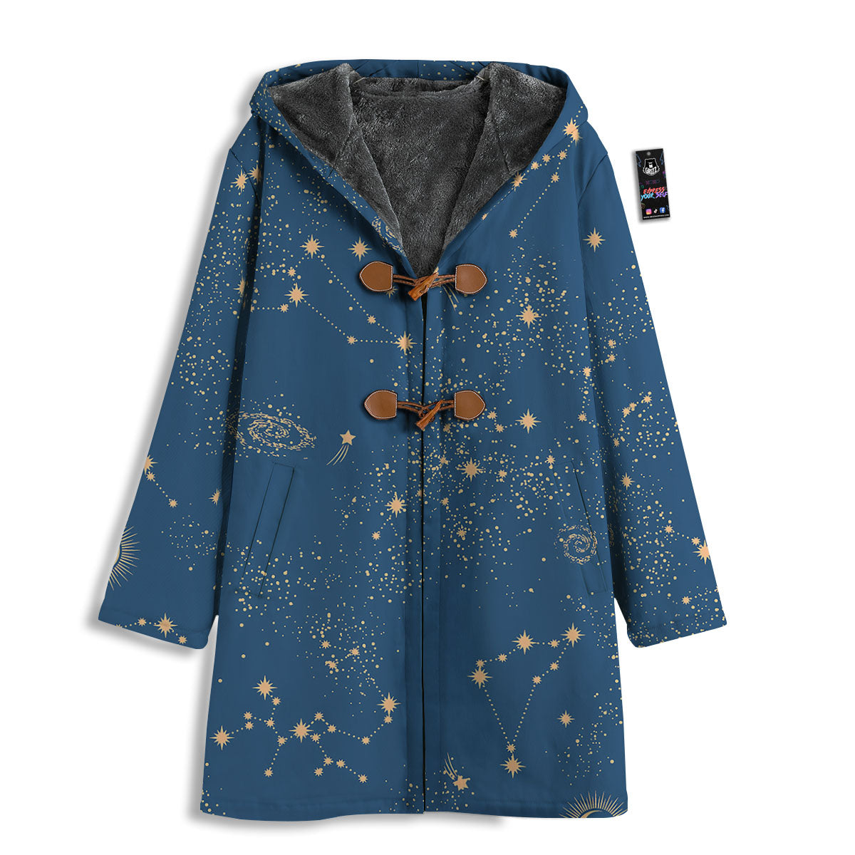 Constellation Cosmic Print Pattern Men's Windbreaker Jacket-grizzshop