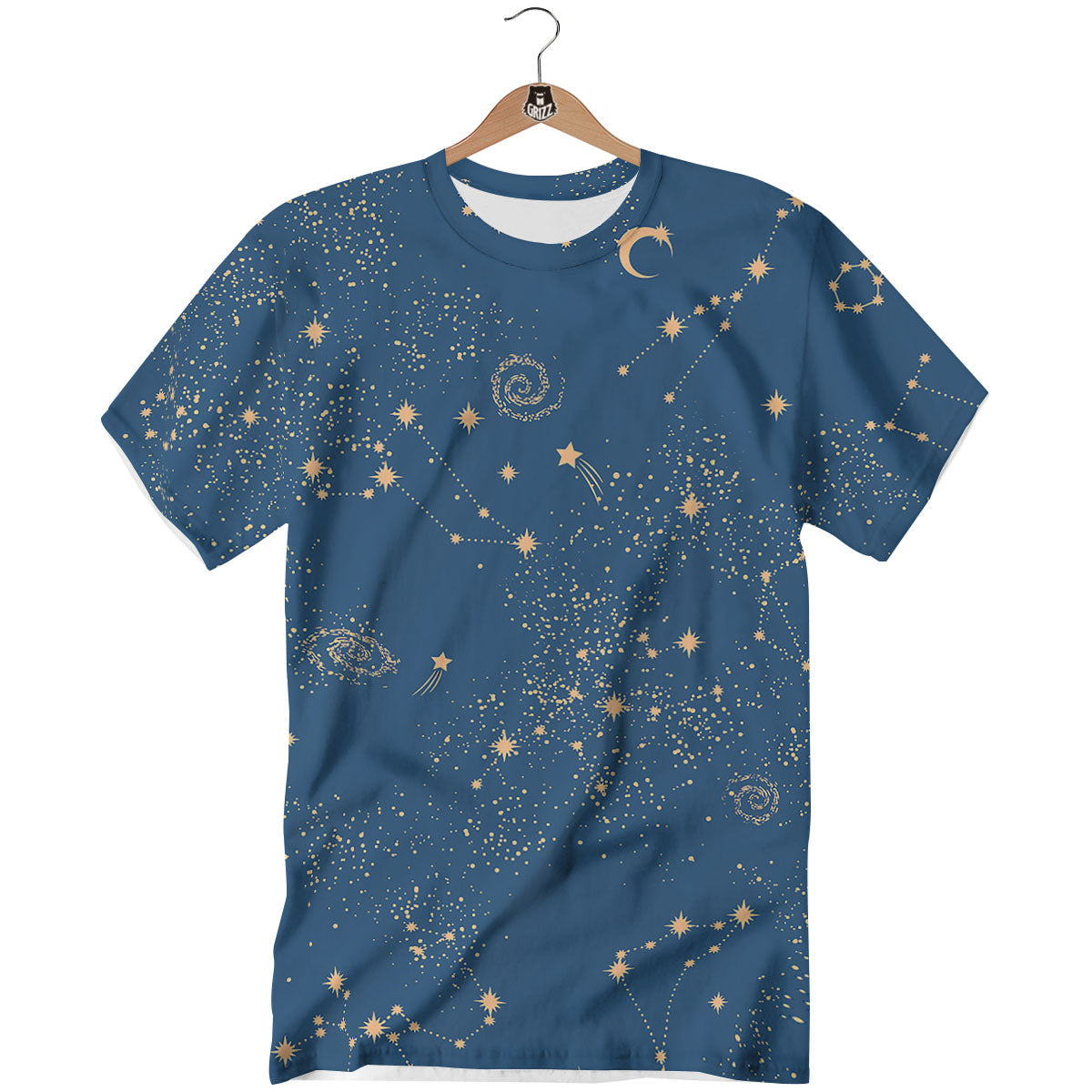 Constellation Cosmic Print Pattern T-Shirt-grizzshop