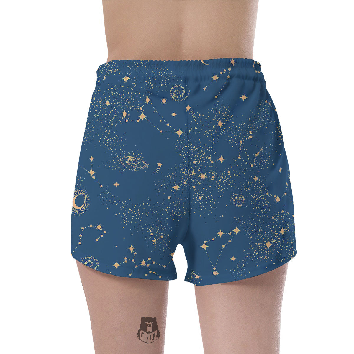 Constellation Cosmic Print Pattern Women's Shorts-grizzshop