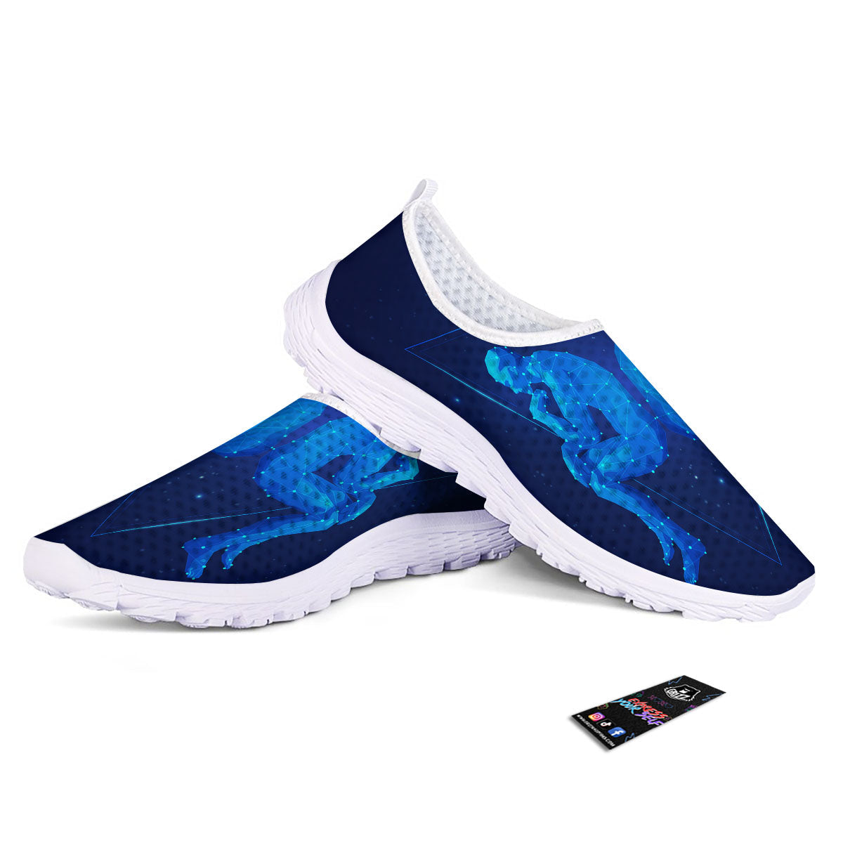 Constellation Gemini Print Nurse Shoes-grizzshop