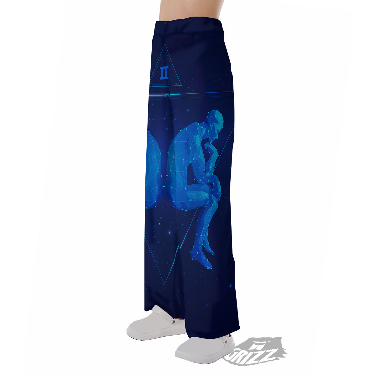 Constellation Gemini Print Pajama Pants-grizzshop