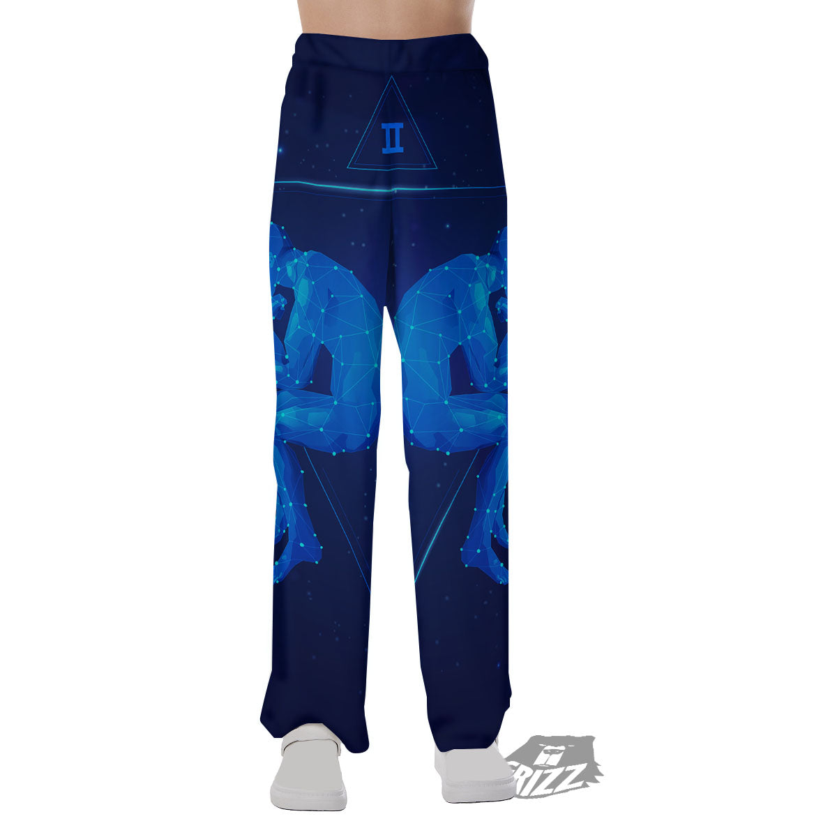Constellation Gemini Print Pajama Pants-grizzshop