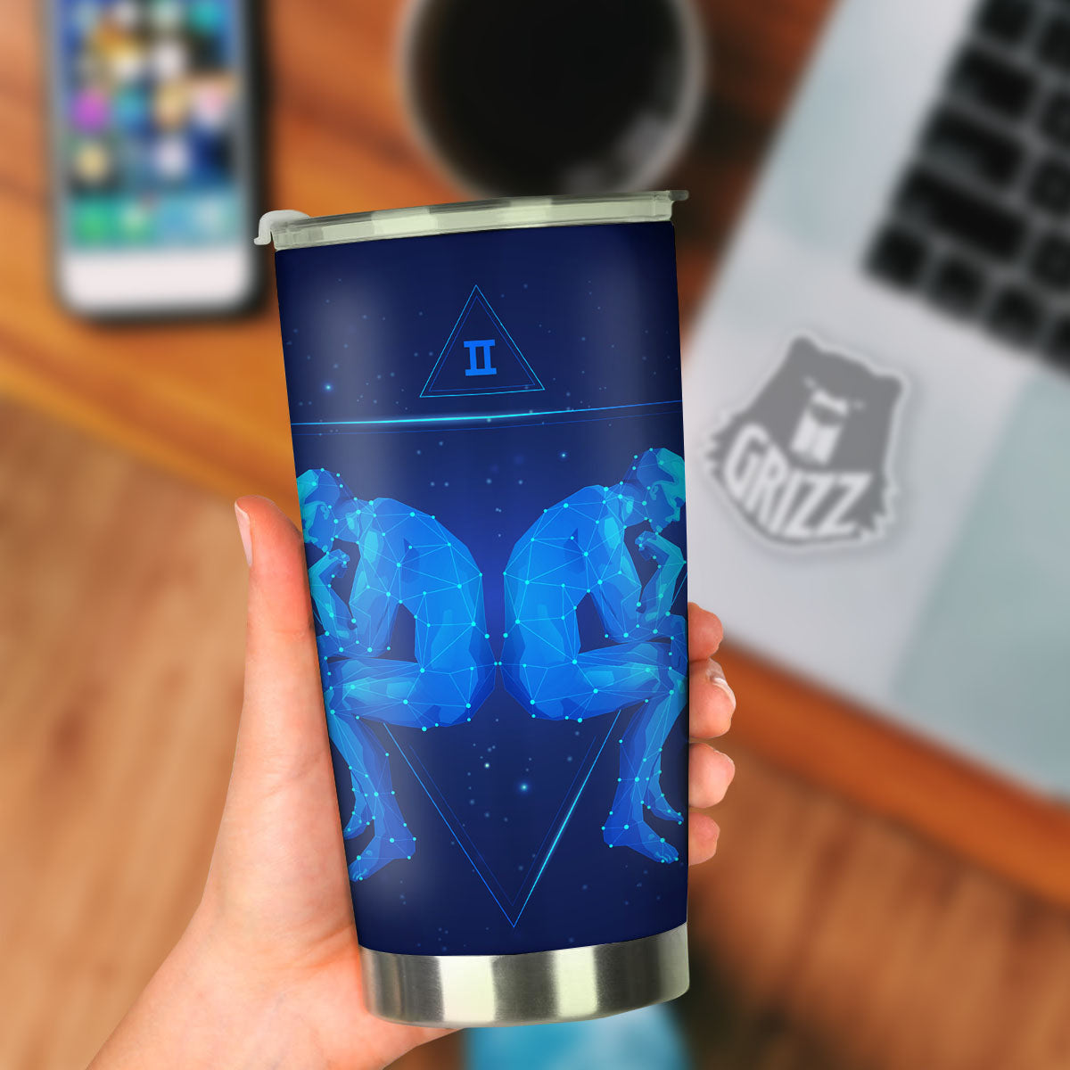 Constellation Gemini Print Tumbler-grizzshop