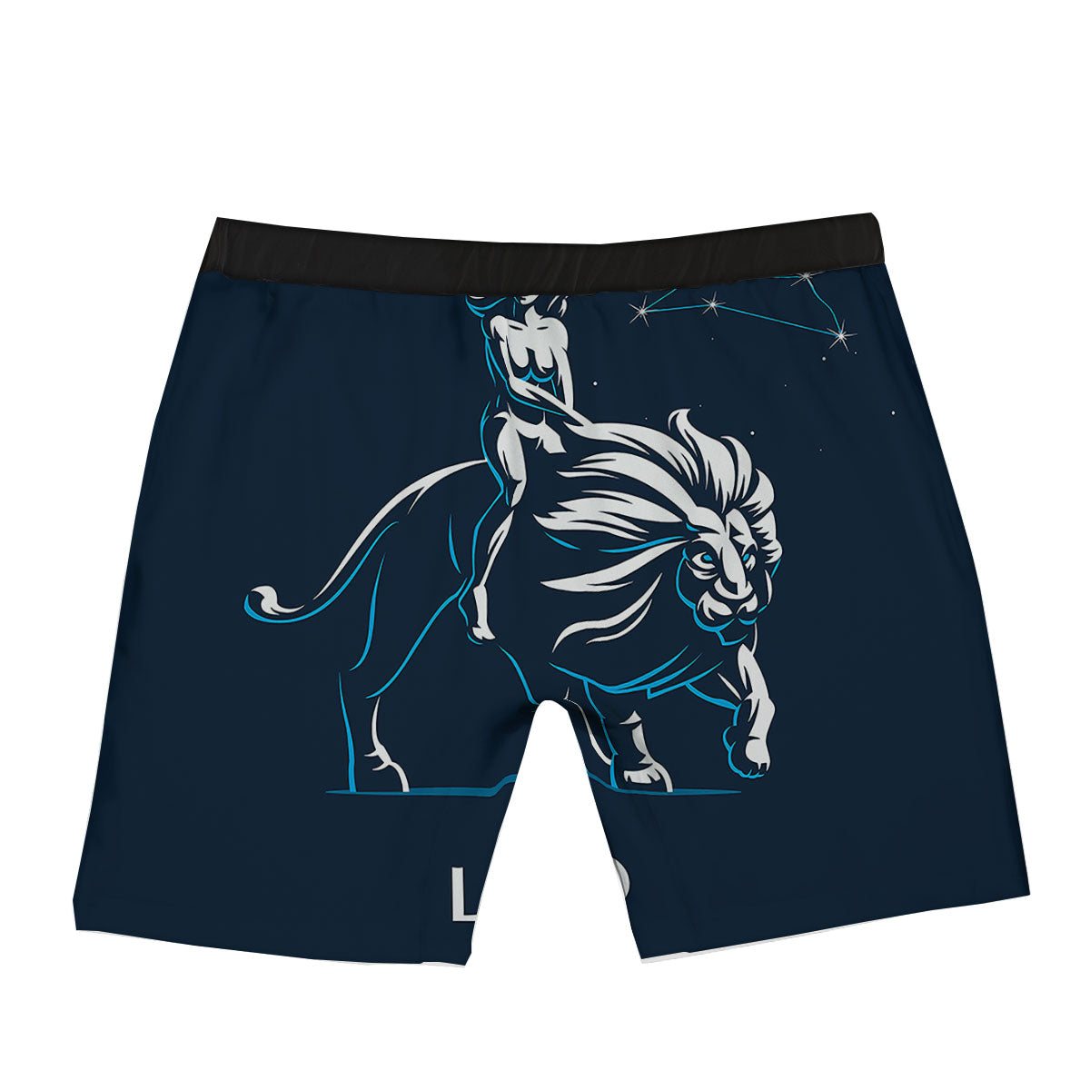 Constellation Leo Print Boxer Briefs-grizzshop