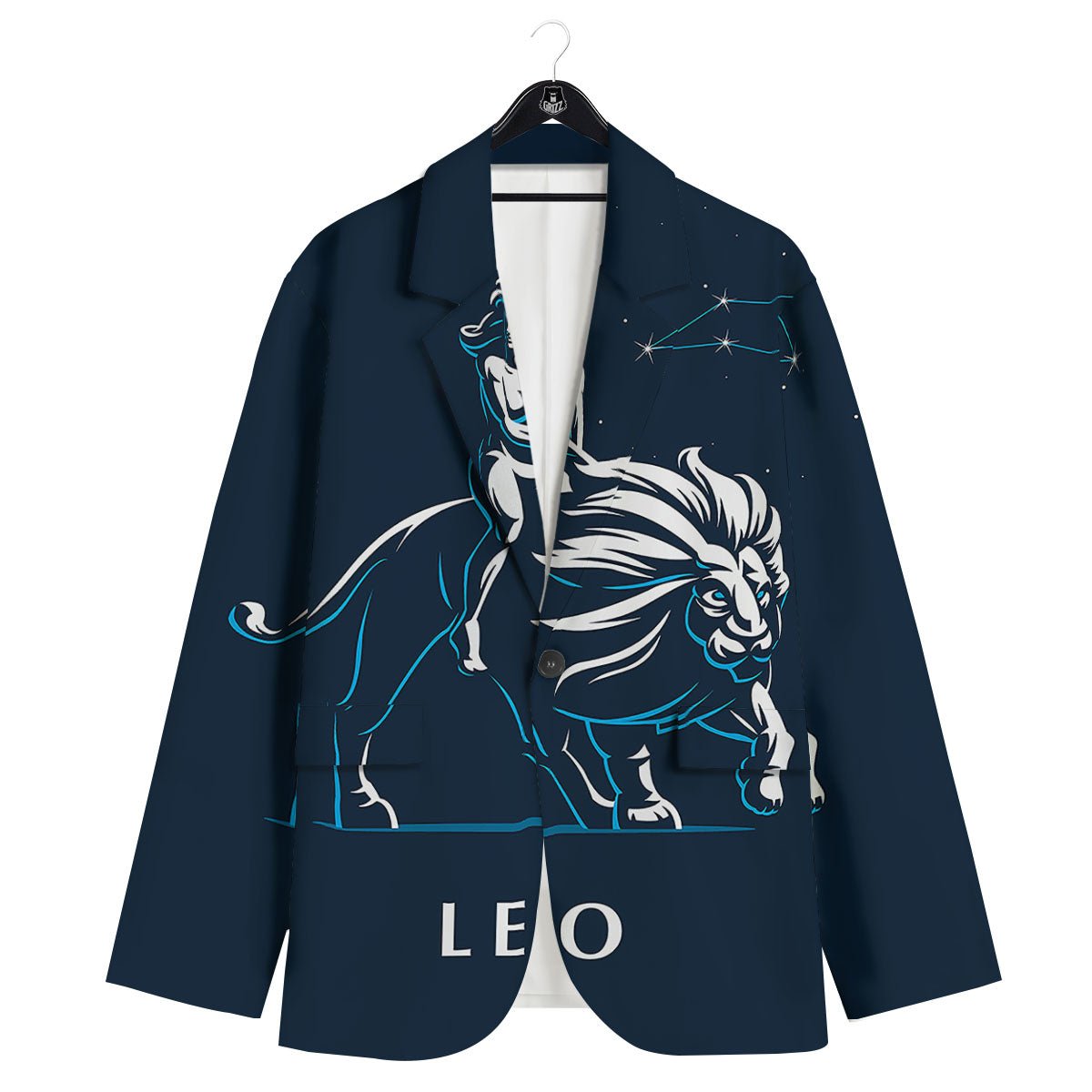 Constellation Leo Print Men's Sport Coat-grizzshop