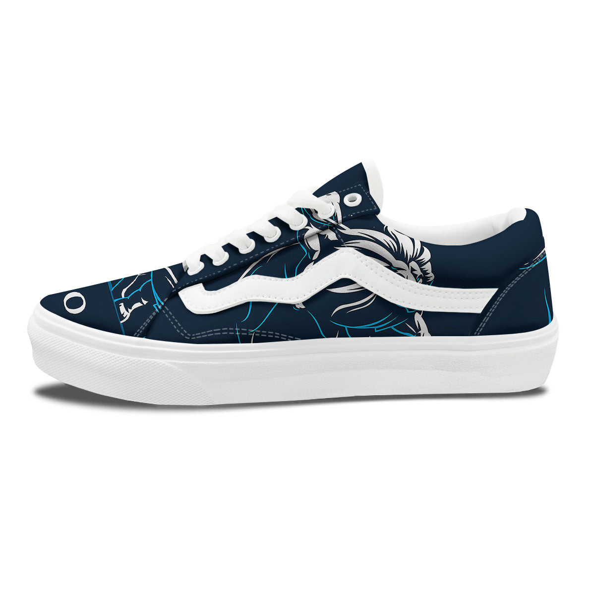 Constellation Leo Print Skate Shoes-grizzshop