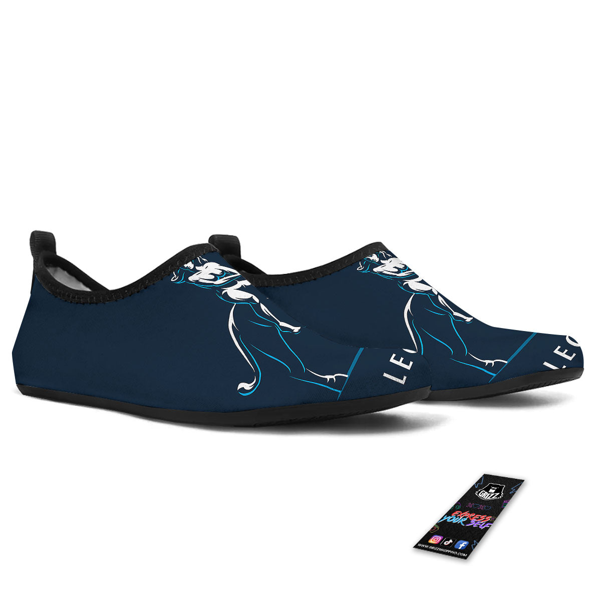 Constellation Leo Print Water Shoes-grizzshop
