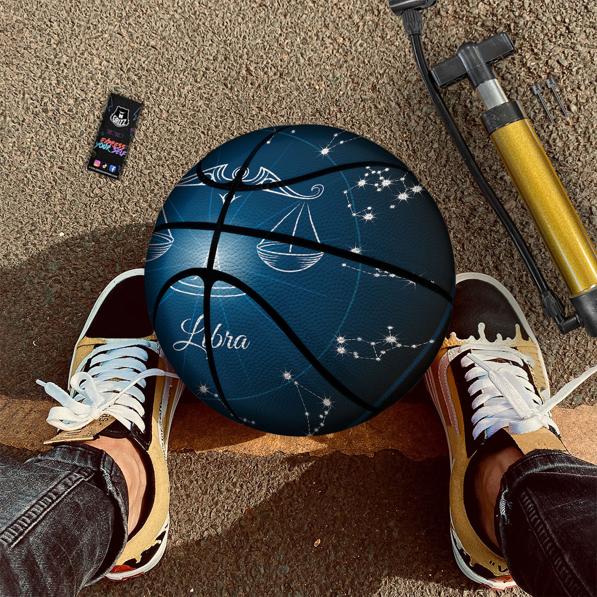 Constellation Libra Print Basketball-grizzshop
