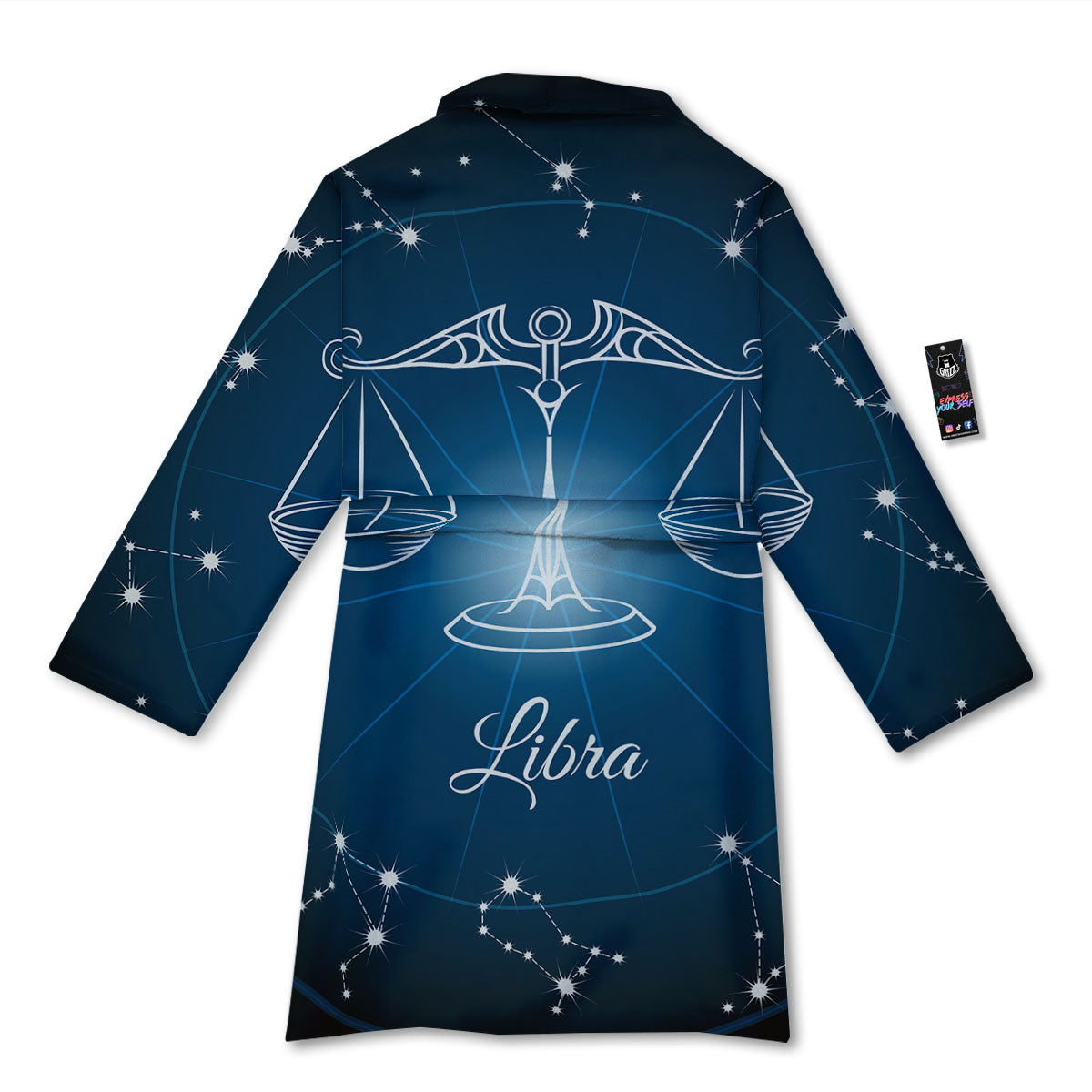 Constellation Libra Print Bathrobe-grizzshop
