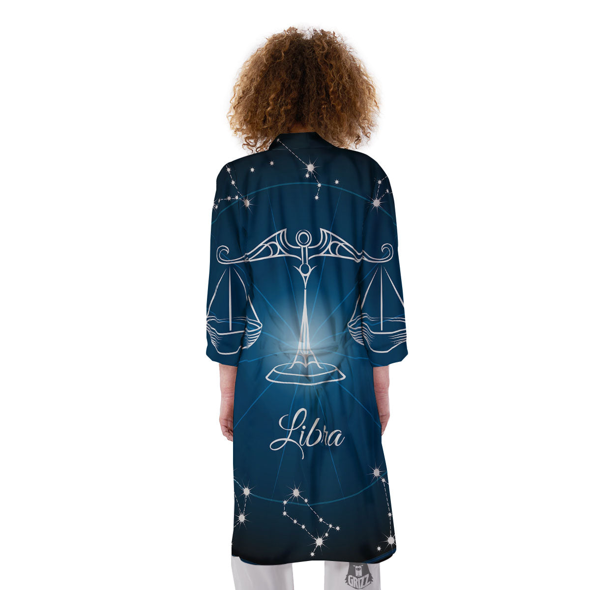 Constellation Libra Print Kimono-grizzshop