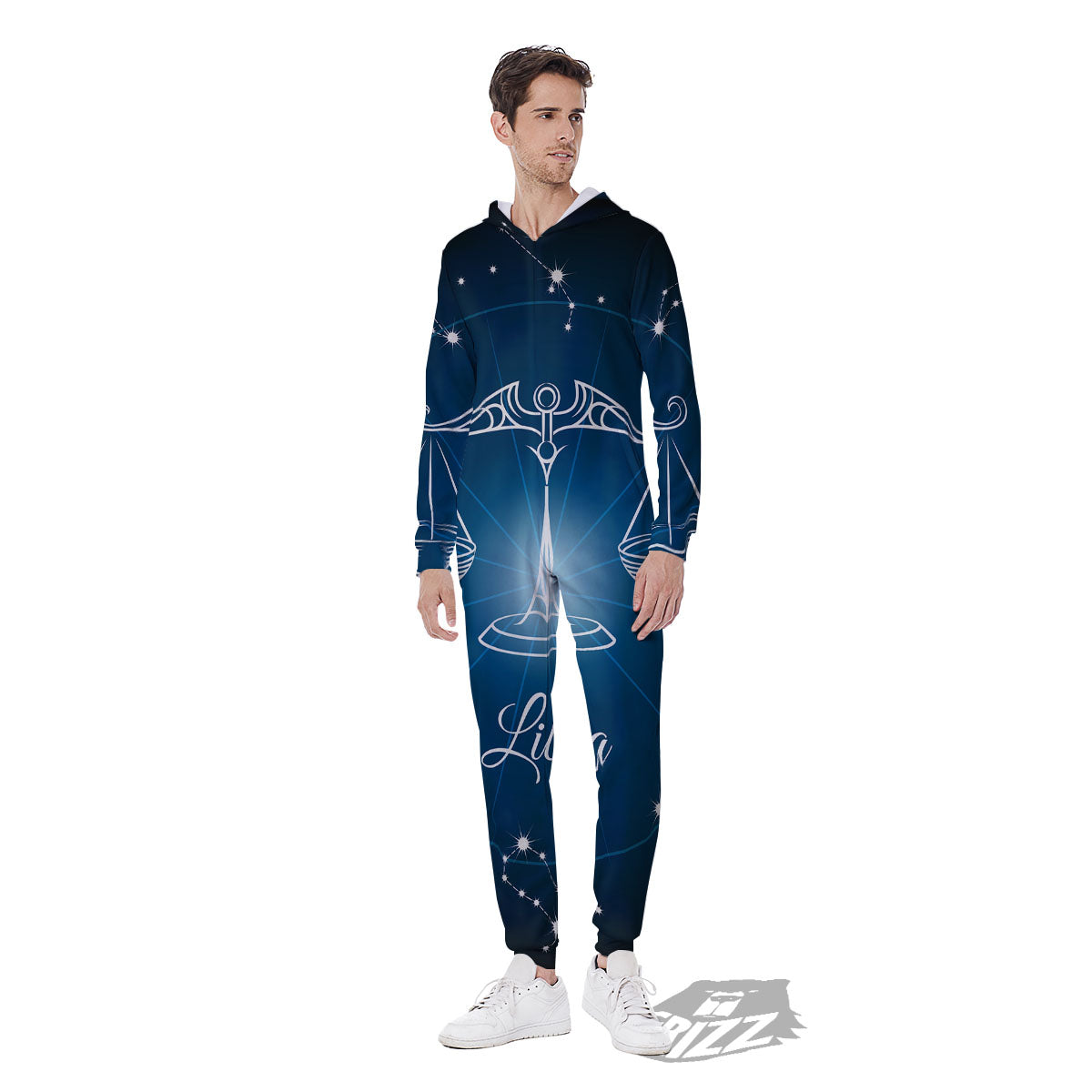 Constellation Libra Print Men's Jumpsuit-grizzshop