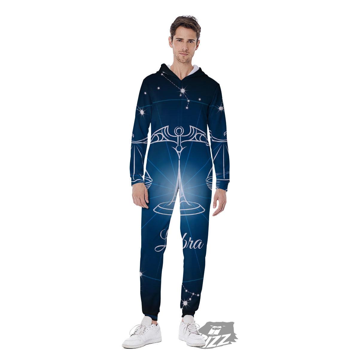 Constellation Libra Print Men's Jumpsuit-grizzshop