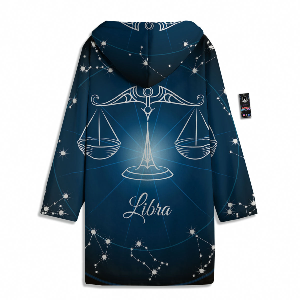 Constellation Libra Print Men's Windbreaker Jacket-grizzshop