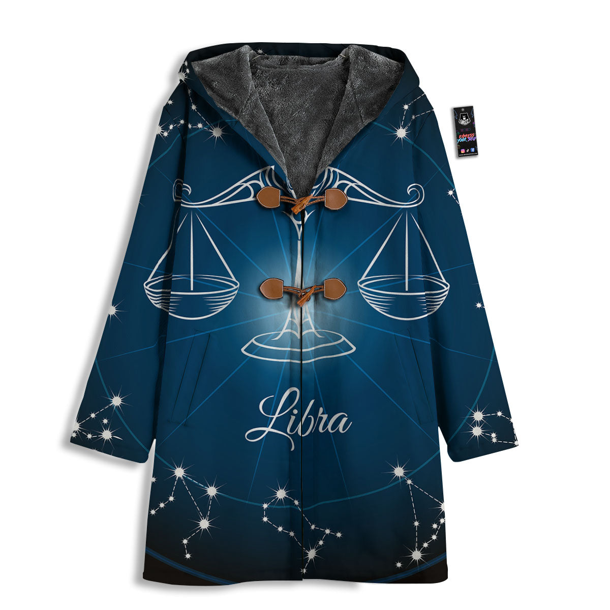 Constellation Libra Print Men's Windbreaker Jacket-grizzshop