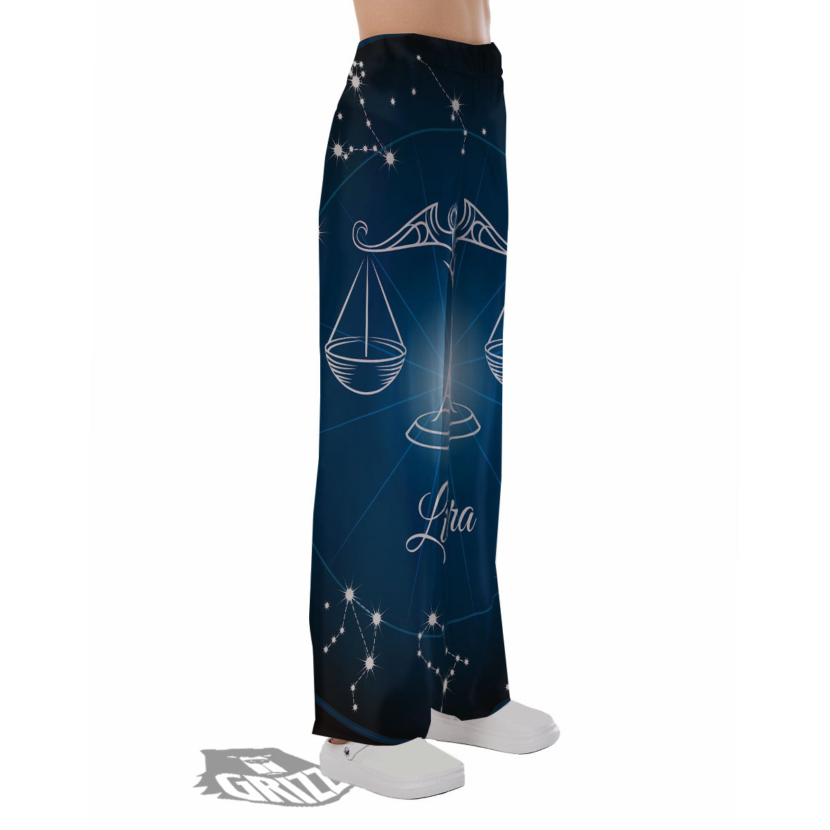 Constellation Libra Print Pajama Pants-grizzshop