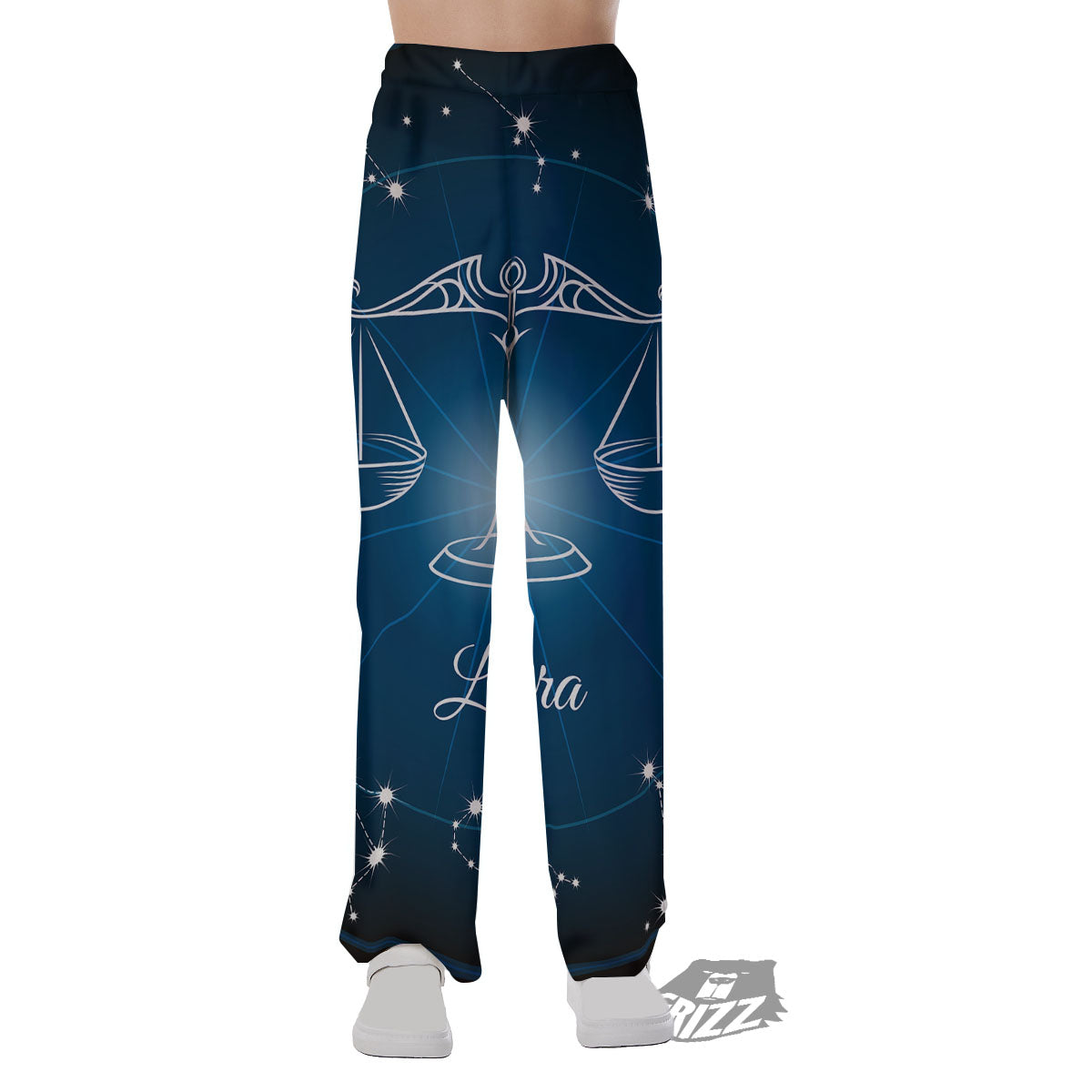 Constellation Libra Print Pajama Pants-grizzshop