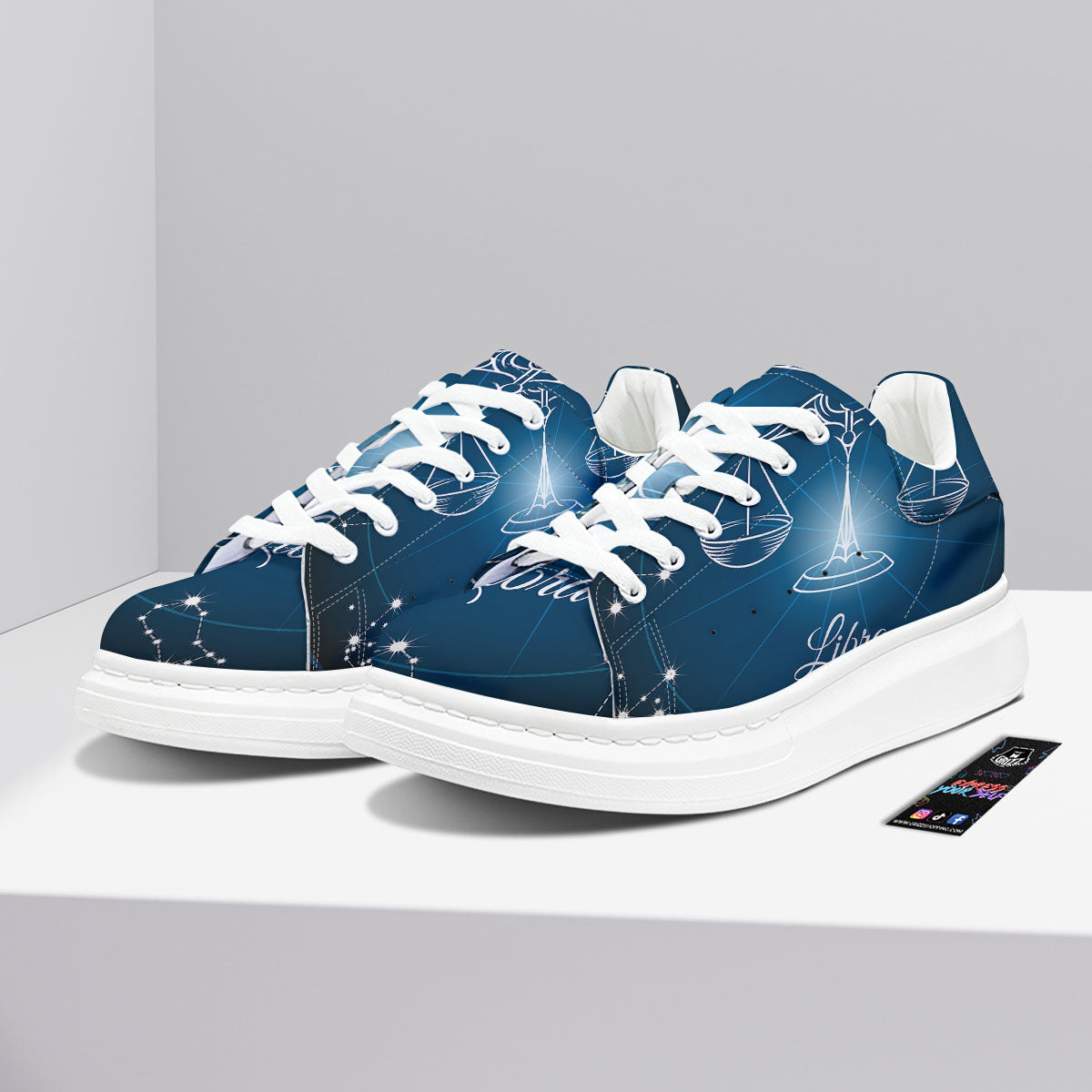 Constellation Libra Print Platform Shoes-grizzshop