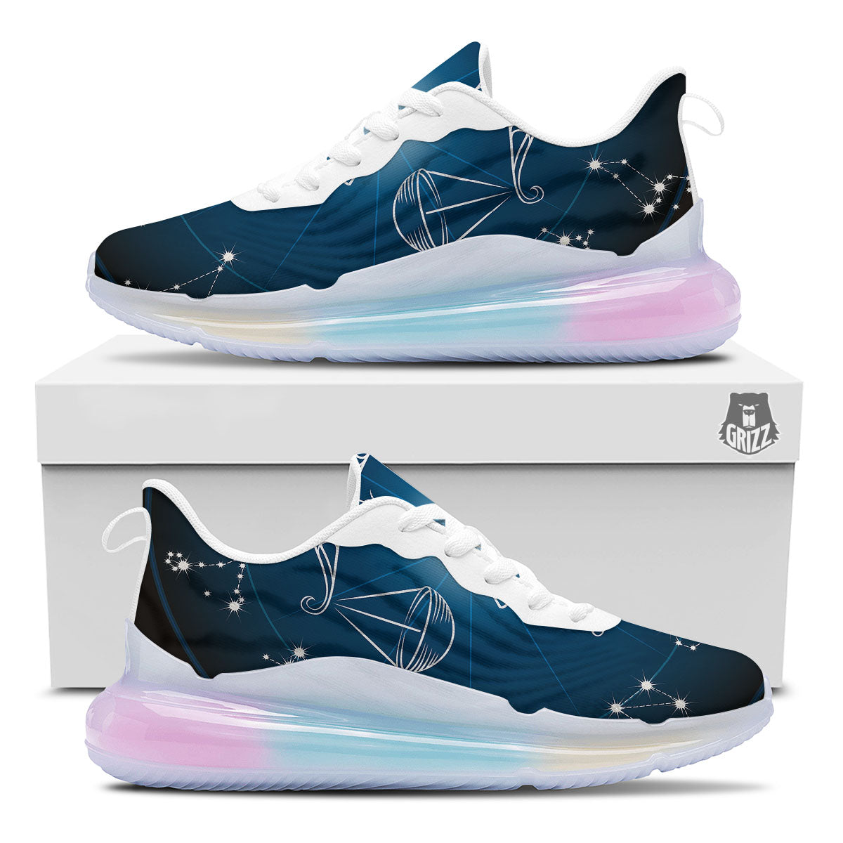 Constellation Libra Print Running Sneakers-grizzshop