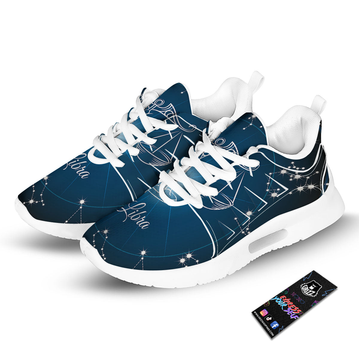 Constellation Libra Print Tennis Shoes-grizzshop