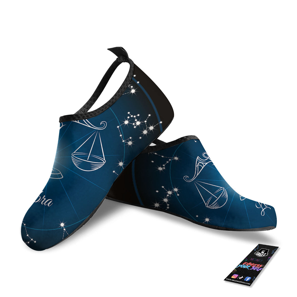 Constellation Libra Print Water Shoes-grizzshop