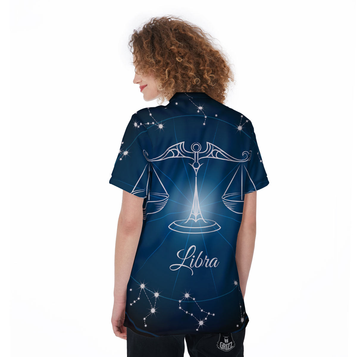 Constellation Libra Print Women's Golf Shirts-grizzshop