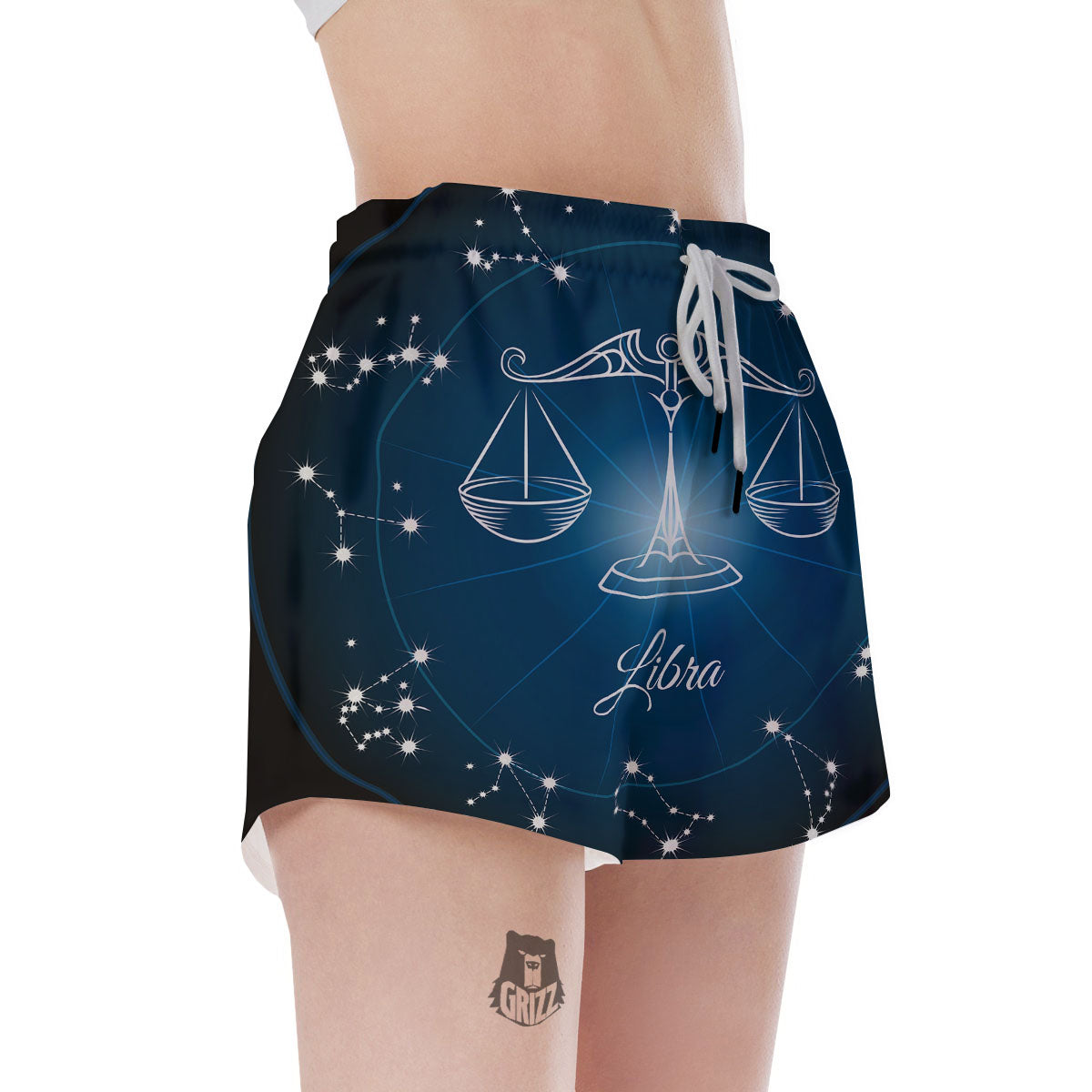 Constellation Libra Print Women's Shorts-grizzshop