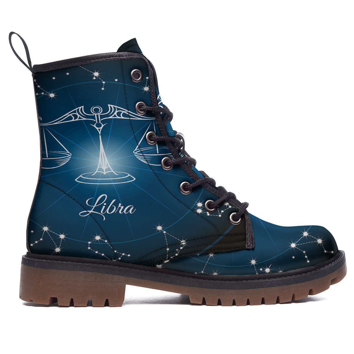 Constellation Libra Print Work Boots-grizzshop
