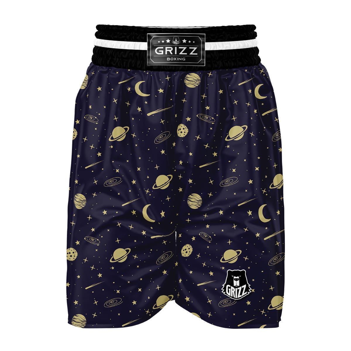 Constellation Pattern Print Boxing Shorts-grizzshop