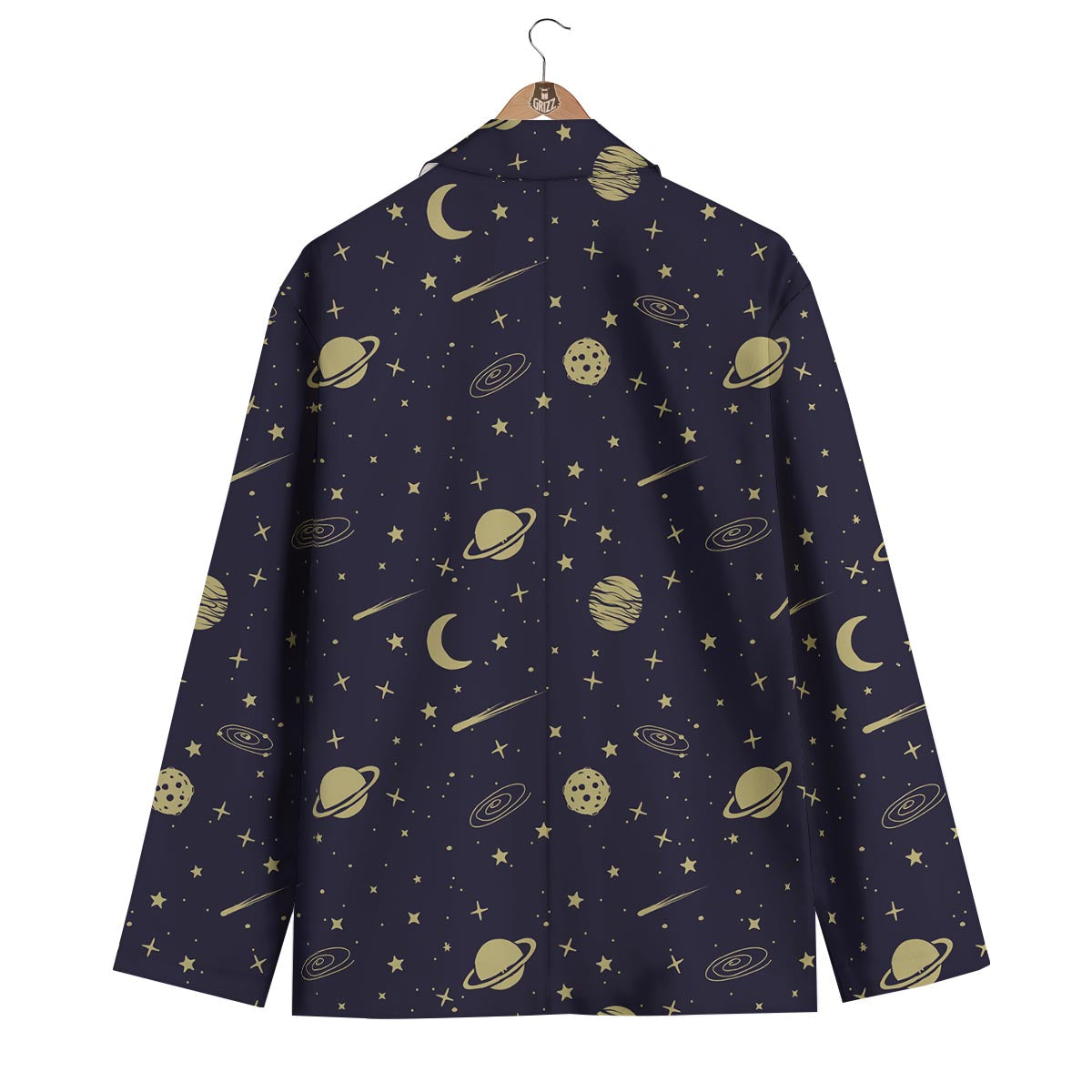 Constellation Pattern Print Men's Blazer-grizzshop