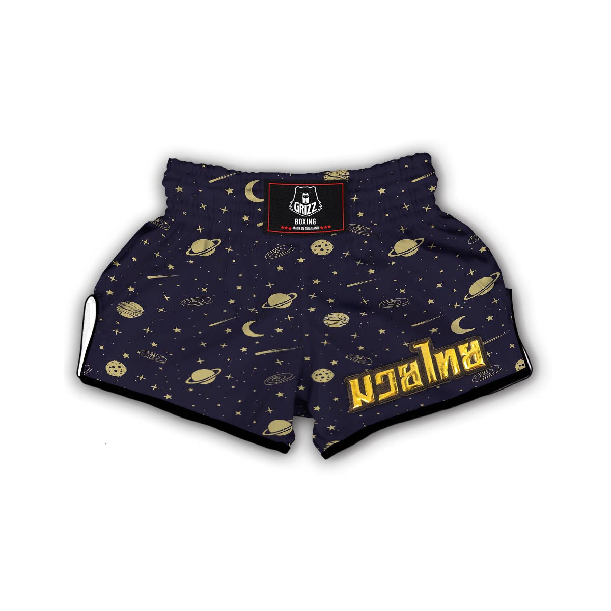 Constellation Pattern Print Muay Thai Boxing Shorts-grizzshop